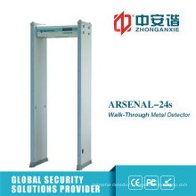 18 Zones Double Infrared Mode Metal Detector Gate for Bank Security